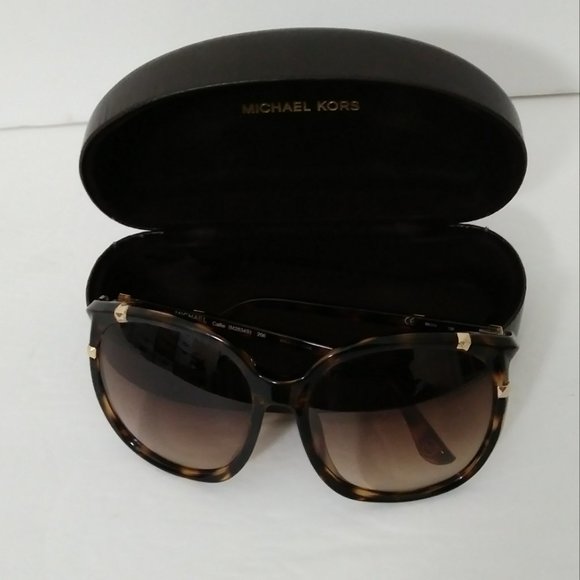Michael Kors Oversize Tortoise Brown Sunglasses - Picture 7 of 14
